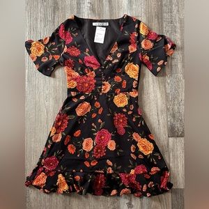Fall floral dress